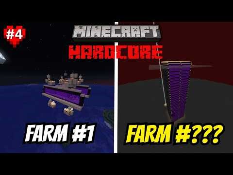 I built *EVERY* Redstone Farm in Hardcore Minecraft (Technically...)