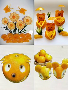 Easy Fruit Decoration Ideas | Oranges Fruit carving ideas | Art & Craft