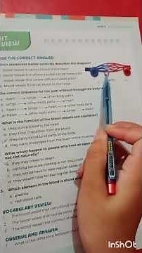 New amazing science|Grade 7| Unit 3 Circulatory systems Exercise MCQS solved