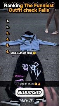 Ranking the Funniest Outfit Check Fails 😨 #ranking #memes #funny #shorts