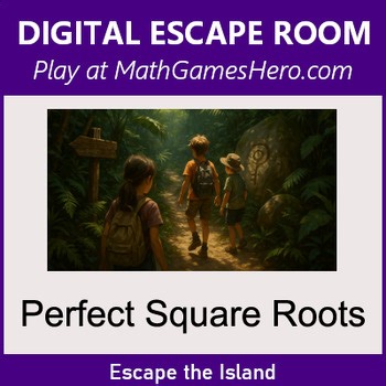 Perfect Square Roots | Digital Math Escape Room Game