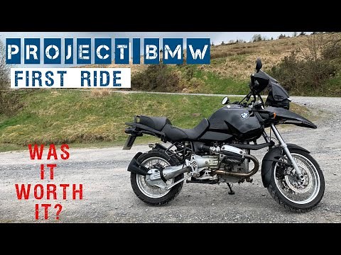 BMW R1150 GS First ride | Riding a 23 year old adventure bike on road for the first time.