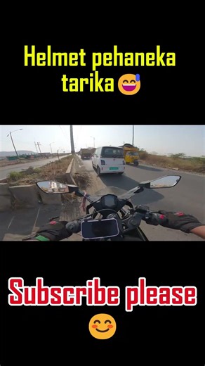 #Helmet pehaneka tarika😅