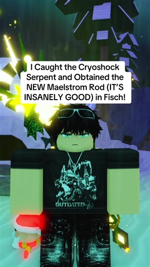 I caught the Cryoshock Serpent and also obtained the NEW Maelstrom Rod in Fisch. IT’S INSANELY GOOD. Everybody needs to get this rod and you will probably regret it if you don’t. It also looks really cool and the effects are amazing. The luck is bad but the passives make up for it. Let me know what you think! #roblox #fisch #fischroblox #fyp #viral