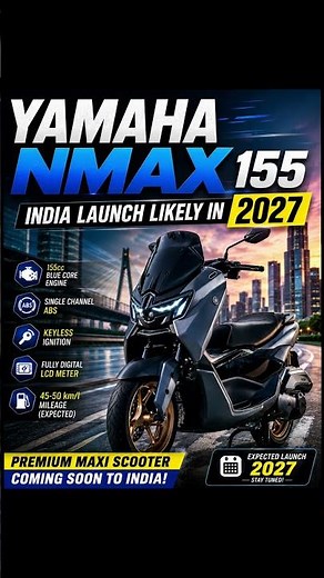 Yamaha NMAX 155 India Launch 2027 #shorts, #trending, #viral