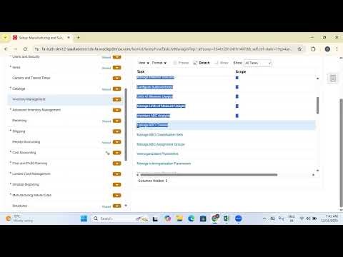 Cycle count Process flow Configuration | Inventory Accuracy Methods | OracleFusionInventoryManagemen