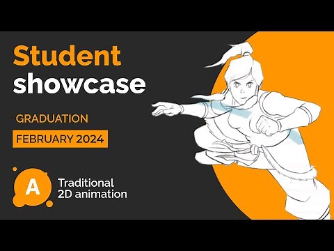 Students showcase. Traditional 2D animation. Graduation: February 2024
