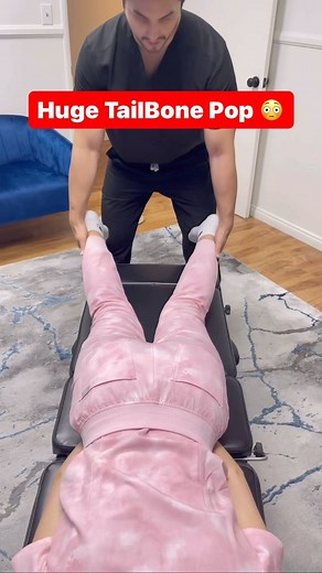 Huge TailBone Pop aka Coccyx Release 😳 To determine the type of maneuver you need for your coccyx, we’d have to take a history & perform an exam to give you the best treatment possible If you are experiencing severe tail bone pain & nothing seems to be working you may need to consider an internal coccyx adjustments If you’re not familiar with the concept of internal coccyx adjustment, it involves a patient lying face down while the practitioner uses their fingers to gently adjust the coccyx fro