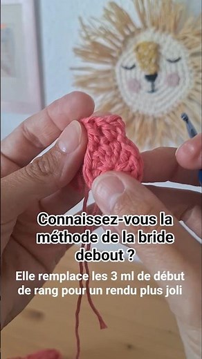 Astuce crochet : méthode de la bride debout (standing double crochet) #tutocrochet #crochetfacile