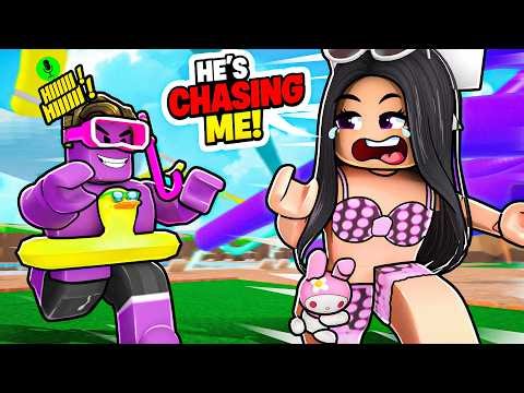 My GIRLFRIEND PANICKED When This RANDOM Guy CHASED HER In Roblox