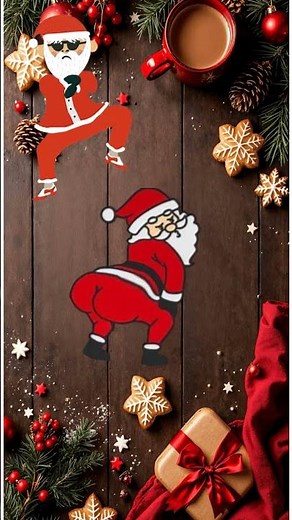 funny santa claus dancing video #india #monkey #animalfun #animatedkidsstory #animation