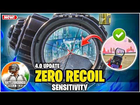 New BGMI 4.0 Sensitivity Settings 👻 Best Zero Recoil Control for All Devices | Full GUIDE 2025 Mew2.
