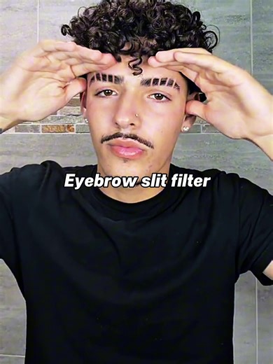 Eyebrow slit filter☠️ #eyebrow#slit#filter#fyp