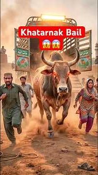 Dangerous bull unloading 😱😱 #cow #cowvideo #dangerous #animal #qurbani