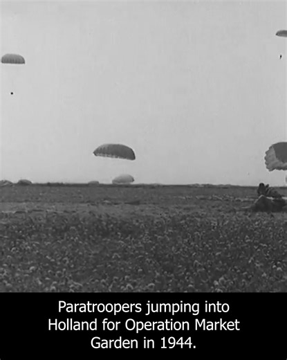 Paratroopers jumping into Holland for Operation Market Garden in 1944. | Red Falcon Historical Society