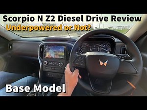 Mahindra Scorpio N Z2 Diesel Base Model Drive Review 2023 bs6 phase 2 | Underpowered or Not?