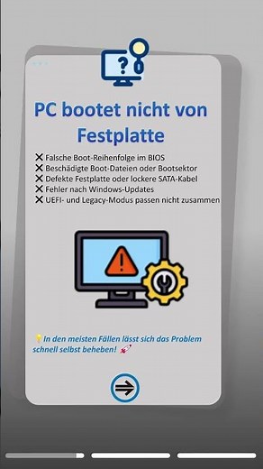 🚨 PC bootet nicht? Mach diesen Fehler nicht!#pc #boot #startup #problem #problemsolved