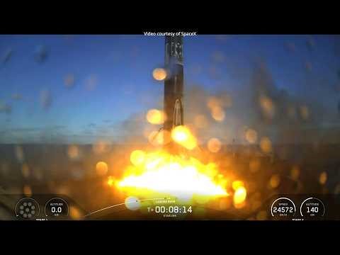 SpaceX Starlink 382 launch and Falcon 9 first stage landing, 26 April 2026