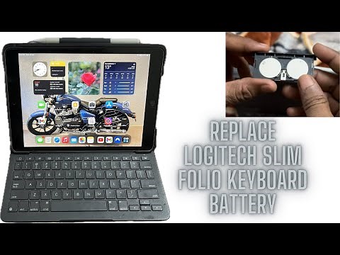 How to replace Logitech slim folio battery | iPad Logitech Bluetooth keyboard battery replacement
