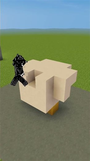Minecraft Chicken Statue 🐔 | ASMR Building #minecraft #viral