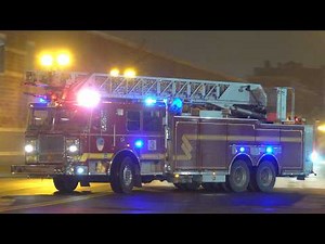 Camden Fire Department Ladder 3 Responding