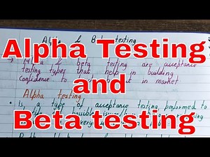 Alpha and Beta testing|Alpha and beta testing in software testing|Alpha testing|Beta testing