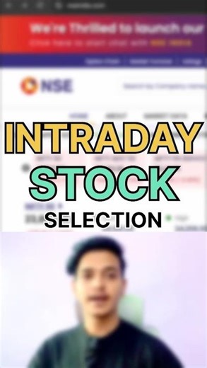 Best Intraday Stock Selection Strategy | How to Choose Winning Stocks Daily