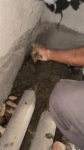 Concrete over the pipe -sewerage pipe fittings #plumbingandpipefitting #sewerpipe