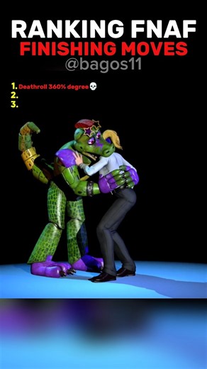 The finishing moves of Security Breach animatronics💀 #fnaf #fivenightsatfreddys #shorts