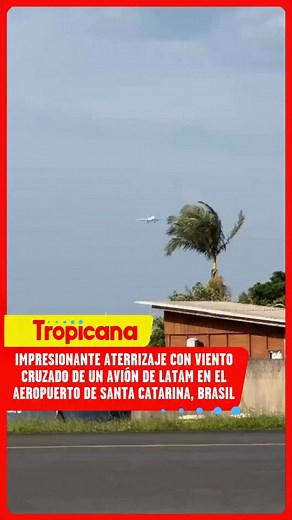 Pasó y Tropicana se lo cuenta, un avión de LATAM logró aterrizar con éxito en el aeropuerto de Santa Catarina, pese a los fuertes vientos cruzados que complicaban la maniobra. El video del aterrizaje se volvió viral por la habilidad del piloto al mantener el control de la aeronave hasta tocar tierra de forma segura. 👏🏻 #Brasil #Latam #Aviación #Impactante #Viral #Noticias | elterribleivanbarrios
