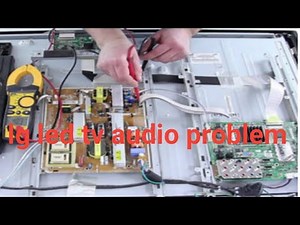 lg led tv audio problem || LG tv no sound problem repairing successful