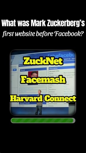 What was Mark Zuckerberg’s first website before Facebook?