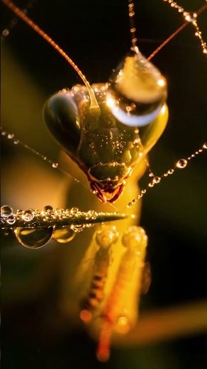 Praying Mantis 🦗 vs Spider 🕸 | Battle in the Leaves 4K | Epic Animal Clash Shorts