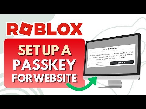 How To Set Up A Passkey for Roblox Website (Full Guide)