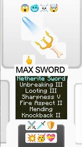 I Made max sword in Minecraft #shorts #do you want this game