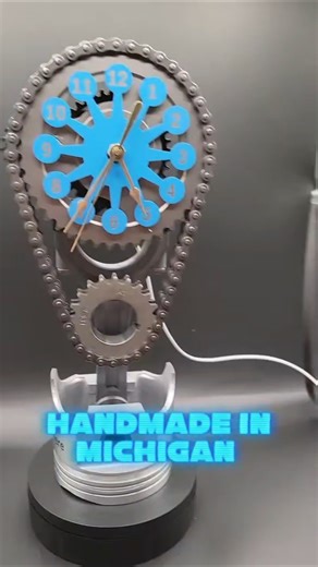 custom engraved timing chain clocks! link in bio clock9nine.com #ford #chevy #classiccars