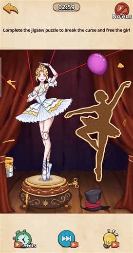 Nightmare Puzzles | level 12 : Complete the jigsaw puzzle to break the curse free the girl SOLVED