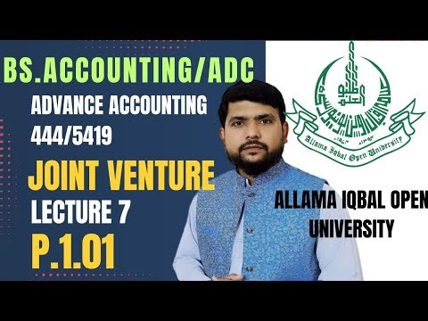 P.1.01 joint venture exercise advance accounting 444 | Aiou | Commerce Online