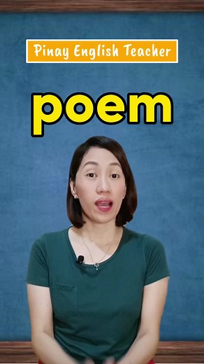 61K views · 1.5K reactions | POEM is usually pronounced as /ˈpəʊ.ɪm/ in British English. How do you say it? #esl #englishpronunciation #pronunciation #poem #poemsdaily #ielts #learnenglishonline #pinayenglishteacher | Pinay English Teacher | Facebook
