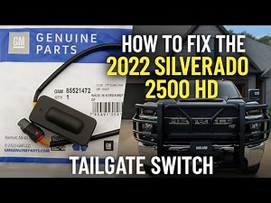How to Fix the 2022 Silverado 2500 HD Tailgate Switch (Recall Replacement DIY