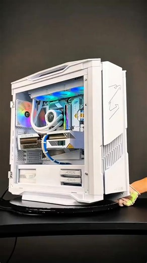 Build White Aorus PC Intel Core i9 14900K - Aorus Z790 Xtreme Ice with RTX 4080 Super Aorus Master Ice OC 🖥️🖥️🥰 #aorus #Foryou #PC #fyp #buildpc #intel #pcbuild #asmr #gaming | PC Build
