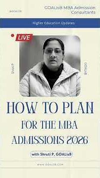 How to plan for MBA admission process 2026?