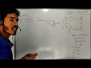 Analysis of eccentrically loaded column with distributed reinforcement || Short Column Analysis ||