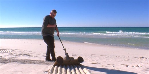 850 GOOD NEWS: The sand man canvassing Panama City Beach