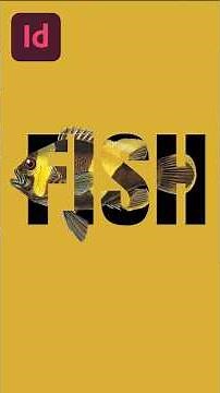 InDesign Text Masking എങ്ങനെ ചെയ്യാം? 🐠 | FISH Text Effect Explained | Malayalam Tutorial | GFXMAN