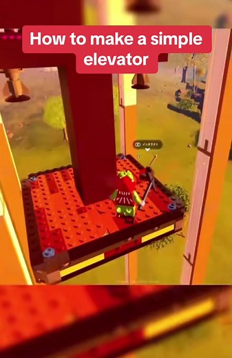 How to make a simple elevator in lego fortnite #fyp #legofortnite #game #elevator