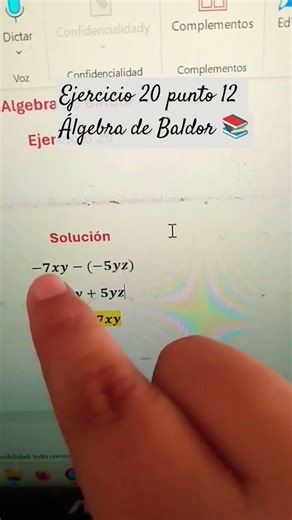 Exercise 20, point 12, Baldor's Algebra #mathematics #algebraically #mathematics
