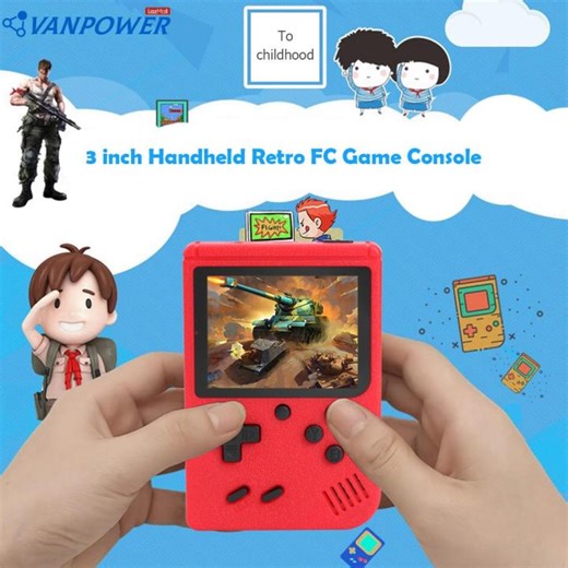 400 in 1 Retro Video Game Console Handheld 3.0 inch 8 Bit Pocket Player | Lazada