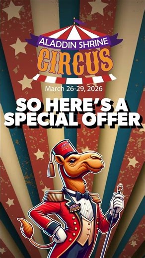🎄🎪 The perfect Christmas stocking stuffer! | Aladdin Shrine Circus Christmas Offer