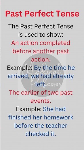 "Master the Past Perfect Tense: Examples & Usage Made Simple"